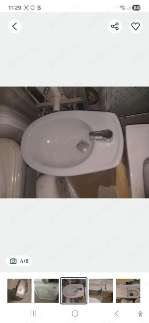 Bideu Cersanit pe pardoseala cu baterie Flory