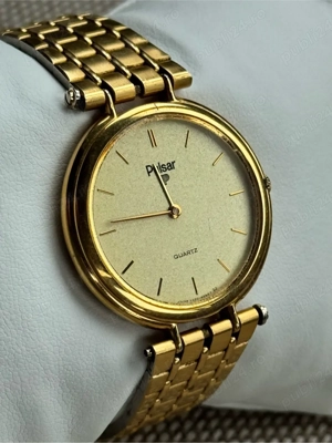 Ceas vintage Pulsar Seiko de dama Quartz Gold Ultra Thin