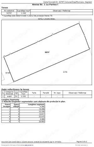 Teren intravilan 1330 mp NEGRESTI intr-un cadru natural deosebit - imagine 5