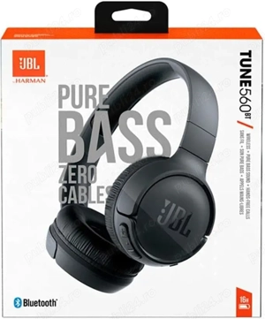 Casti audio On-ear JBL Tune 560BT Negru noi sigilate - imagine 3