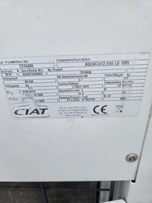 chiller aquaciat evo ld 100 