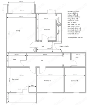 4 camere | centrala proprie | etaj intermediar | zona excelenta | renovat | - imagine 12