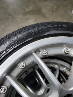 Set 4 jante Alessio 17" aliaj + anvelope Michelin 225/45 R17 - Rare, stare bună! - imagine 2