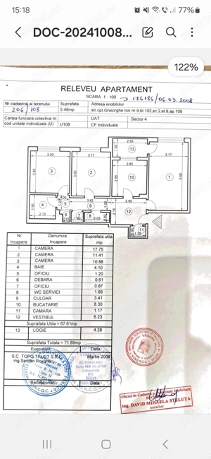 vanzare apartament 3 camere decomandat - imagine 3