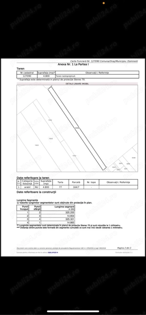 Vand teren Teghes Domnesti 