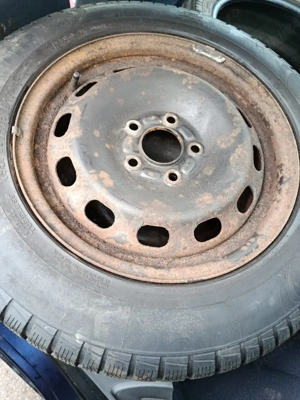 4 jante R15 195/65 91T cu anvelope iarnă  Marangoni - imagine 3