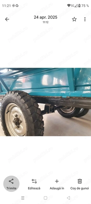 Vînd Motocultor Loncin 1200 diesel, 12cp ca nou, cu remorca DKD 750 Kg - imagine 5