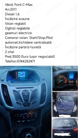 Vânzare Ford C-Max 