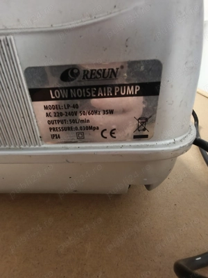 Pompă aer Resun pentru acvariu  - imagine 2