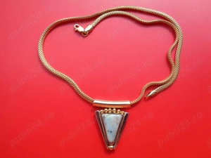Colier din Aur 14K. Opal Australian .