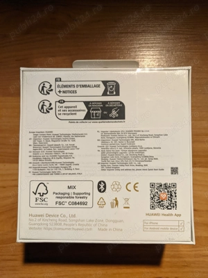 Smartwatch Huawei Watch GT 6, 41MM   Gold Stainless Steel Case, White Composite Leather Strap.