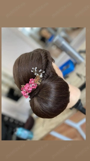 Coafat de ocazie si momente speciale realizat cu mare atenție la detalii - imagine 2