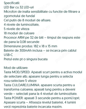Bară led cu activare sonoră  - imagine 5
