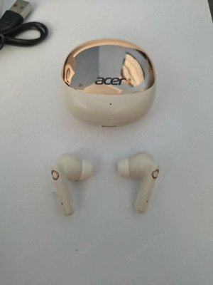 Căști Bluetooth True Wireless Acer golden -beige  - imagine 3