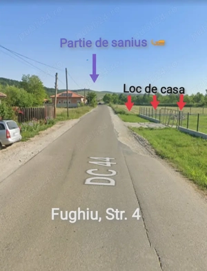 Teren intravilan 1067 mp la  Fughiu, com Osorhei, langa soseaua principala  - imagine 2