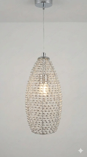 Corp de Iluminat Suspendat   Pendul Argintiu Modern   NOU, în cutie