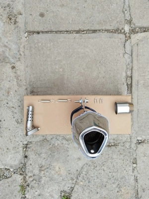 Toba sport moto / atv akrapovic blue flame ! nou  - imagine 5