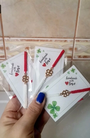 Mărțișoare brățară handmade  - imagine 4