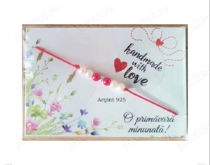 3 bucăți Brățară mărțișor cu bila de argint 