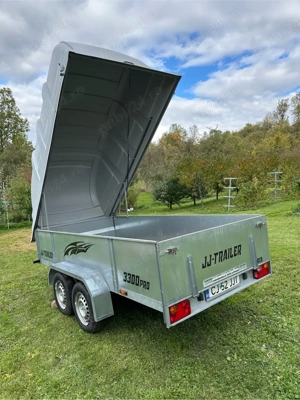 Vând remorcă 750 kg, 2 axe, cu platformă rabatabilă și hardtop - imagine 4