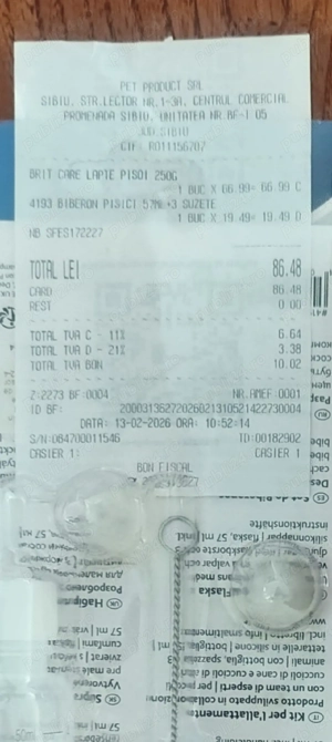 lapte praf pentru pisici - imagine 3