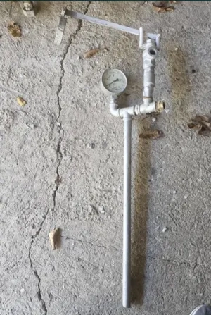 Vand soba cu arzator cazan de baie si manometru