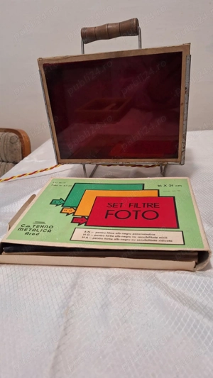 Lampa cu filtre foto vechi