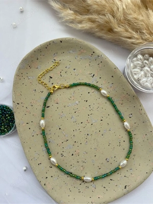 colier cu margele, colier handmade - imagine 3