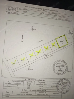 Vând teren în Domnesti, str.Ciocârliei str.Afinului - imagine 2