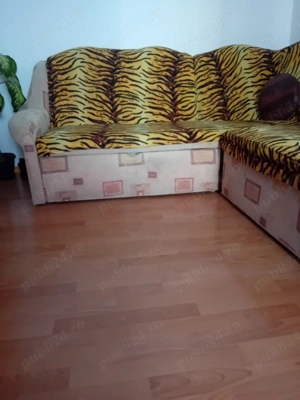 Vand coltar 180 160 extensibil, cu lada depozitare.. Foarte putin folosit.  - imagine 2