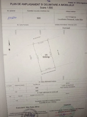 Vând 4 loturi teren în Domnești Ilfov, strada Garoafei (Intrarea Petuniei) - imagine 4