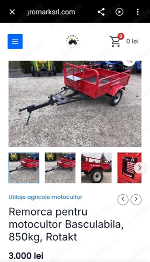 Remorcă basculabilă 