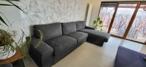 Canapea colțar Kivik 3 locuri + sezlong Ikea