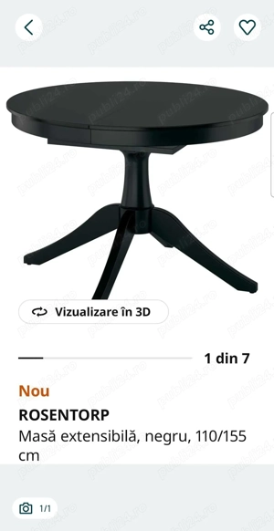 Masa Rosentorp extensinila Ikea