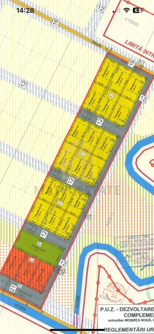 Vand parcele cu 55 euro mp pentru constructii Mosnita Noua