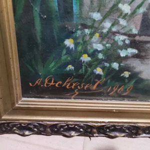 Tablou vechi semnat A.Ochesel 1969 dimensiune 110 80