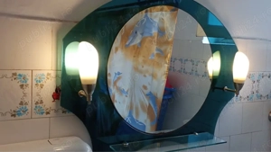 oglinda baie cu becuri