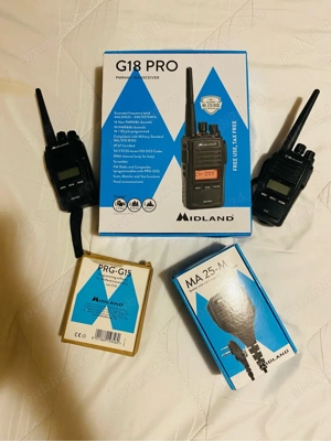 Stații radio Midland G18 G18 PRO cu cablu de programare si mic de mana