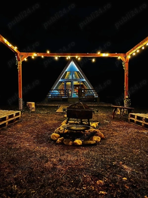 Casă A-Frame, de locuit sau afacere la cheie, teren 7000 mp, 3 stele autorizată  - imagine 6