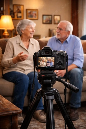 Interviu video familie 4K HDR | Filmare părinți, bunici |