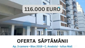 Apartament modern, bloc nou, aproape de Iulius Mall