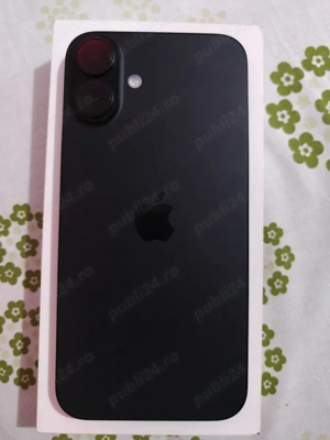 Iphone 16 plus , 256 Gb , negru + accesoriile din descriere