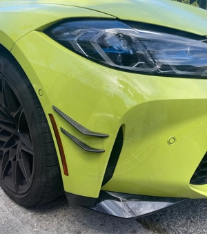 Canards bara fata din carbon, pentru  BMW M4 G82 / M3 G80 - imagine 4