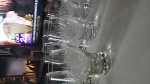 Set pahare vintage sticlă 