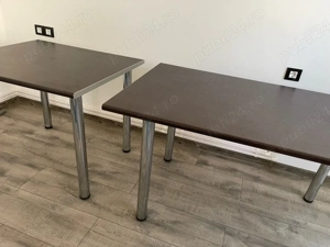 vand mese blat melamina cu picioare inox