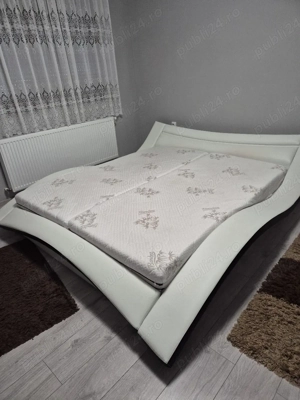 Vând pat dormitor 1.80 2.00 cu saltea - imagine 4