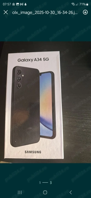 Samsung Galaxy A34 5G 128GB   nou, sigilat, Enterprise Edition! - imagine 2