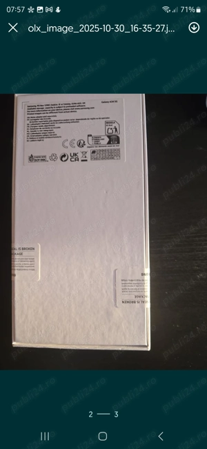 Samsung Galaxy A34 5G 128GB   nou, sigilat, Enterprise Edition! - imagine 3