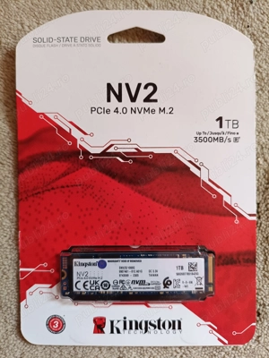Vând Solid State Drive (SSD) Kingston NV2 1TB, PCIe 4.0 NVMe, M.2 SATA - NOU, SIGILAT cu Factură