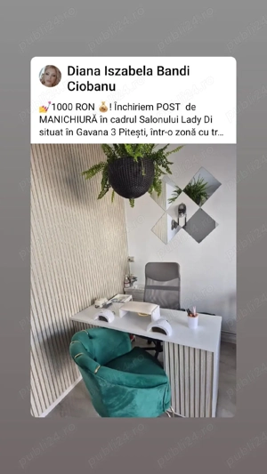 Inchiriez post de manichiură în cadrul unui salon de infrumusetare  - imagine 2